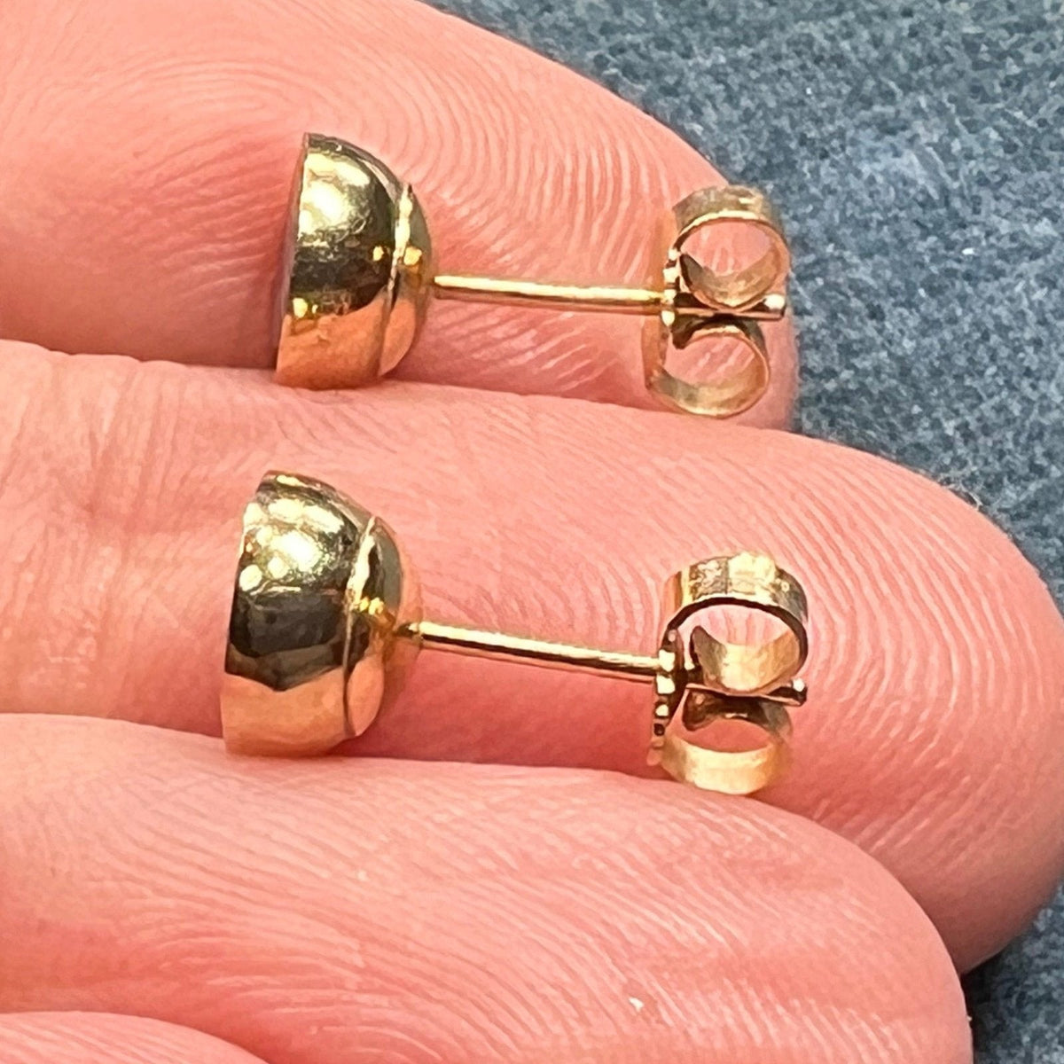 14k Gold Australian Opal Full MOON in Onyx Lunar Earrings **Video**