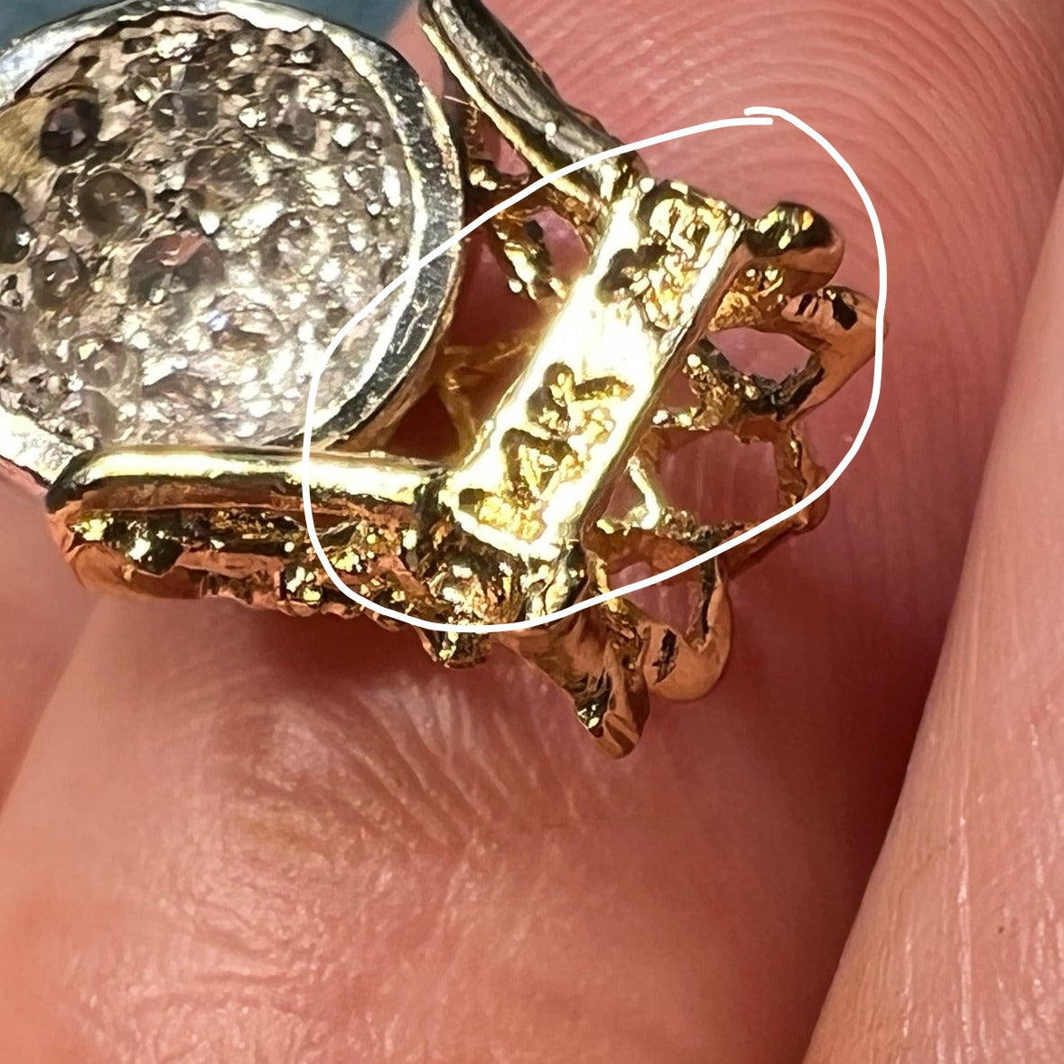 14k Gold BASKETBALL Hoop Pendant w Pave Diamonds. 4 Coach!