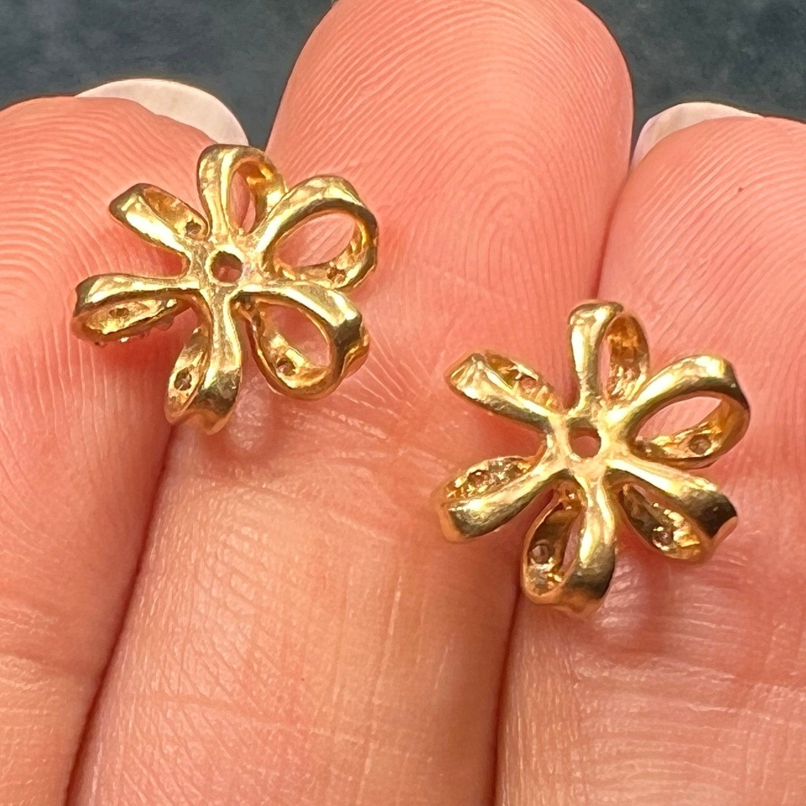 Flower earring jackets new arrivals