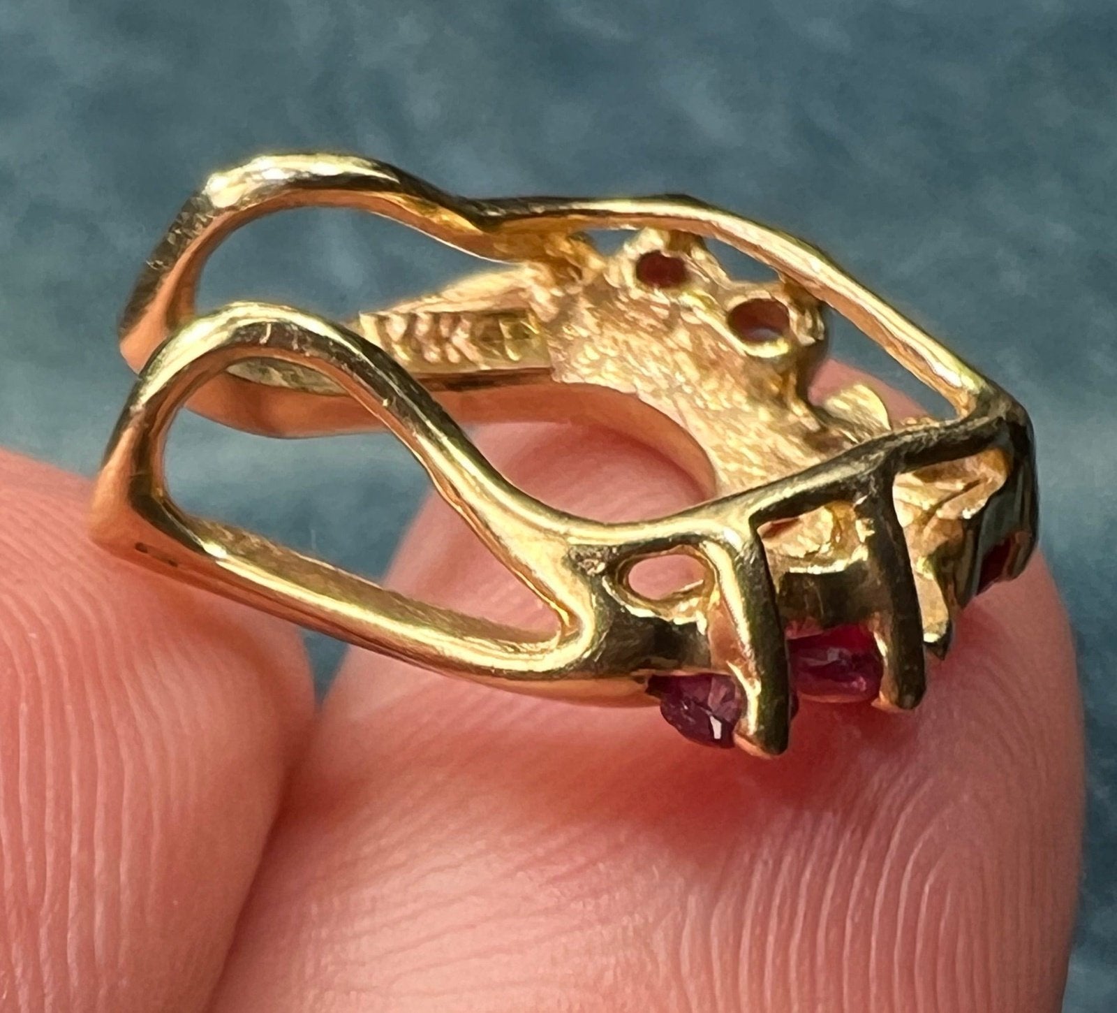 14k Gold Diamond + Ruby ENHANCER Jacket *Dress up YOUR Pendants*