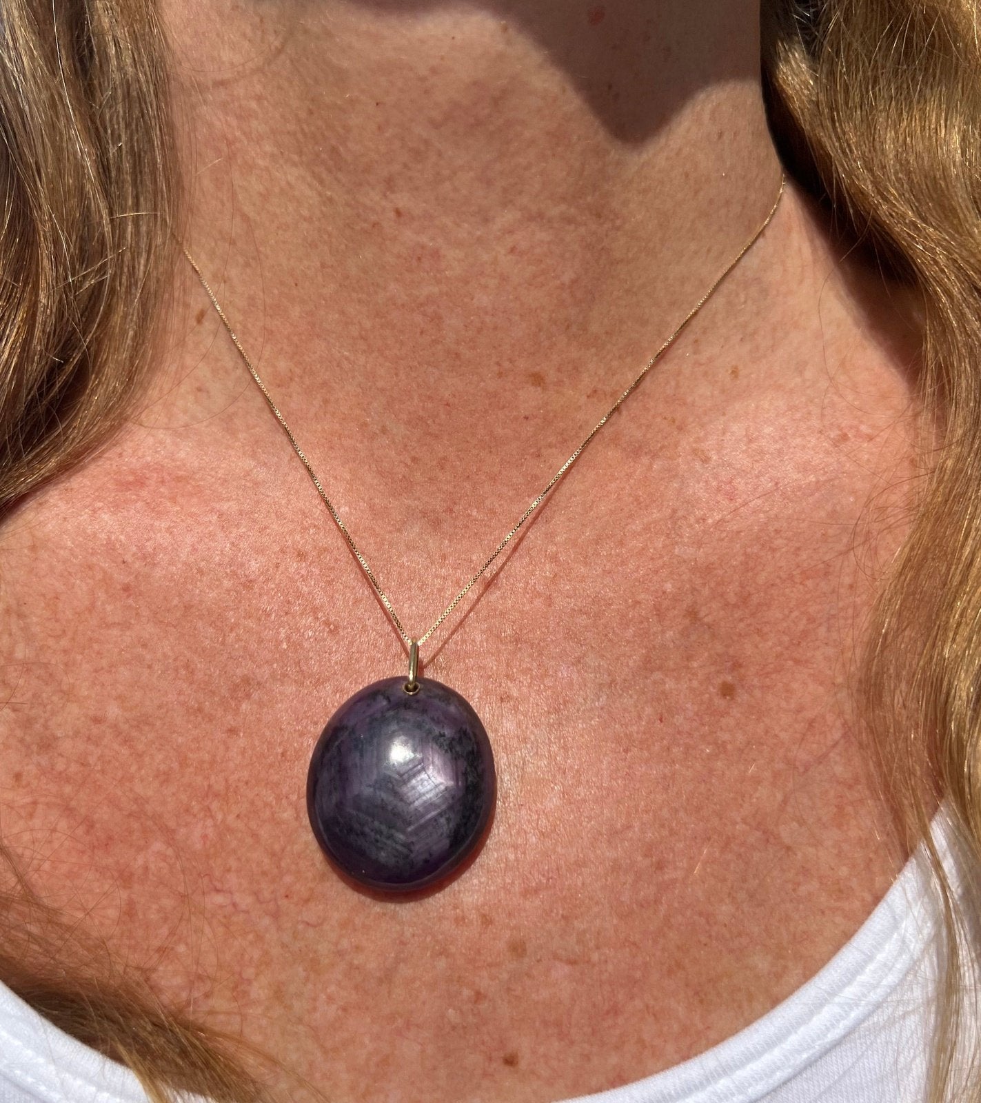 14k Gold HUGE 80 Ct Burmese Star Ruby Pendant. 1.5" + 21g *Video*