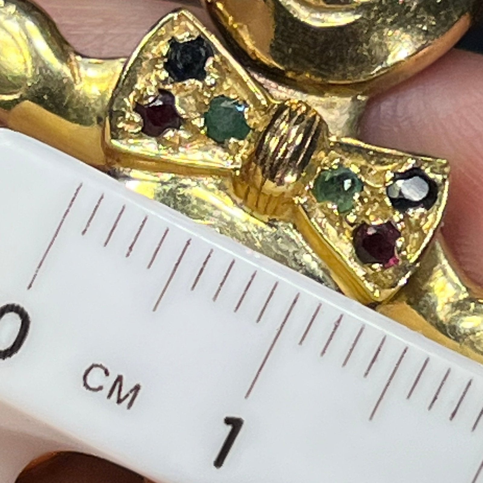 Hidden Gem 14KT Gold Rhinestone Necklace