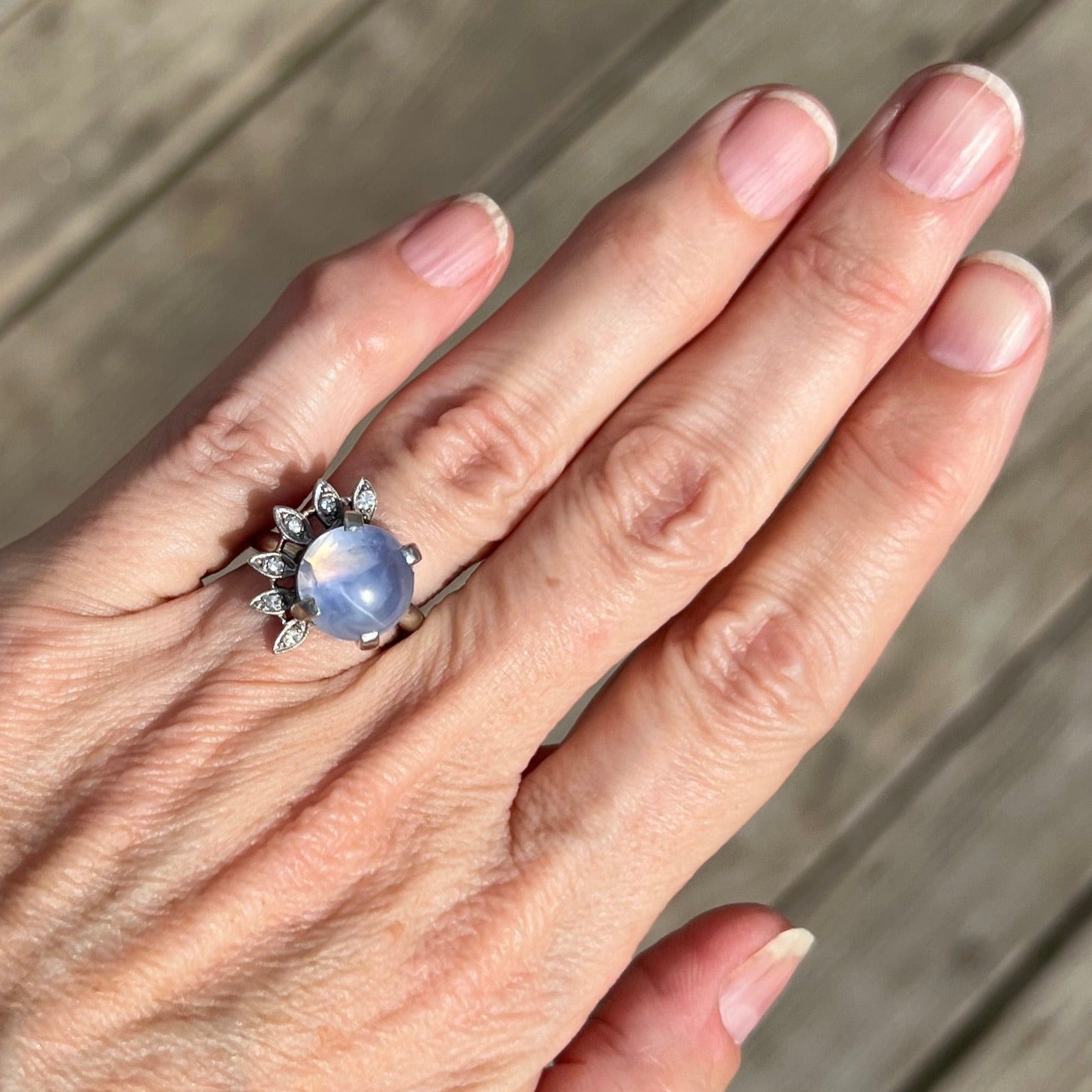 Gray star clearance sapphire ring