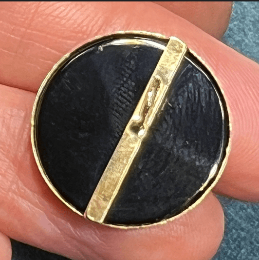 14k Yellow Gold 4 Crescent Moons Lunar Onyx Pendant - B