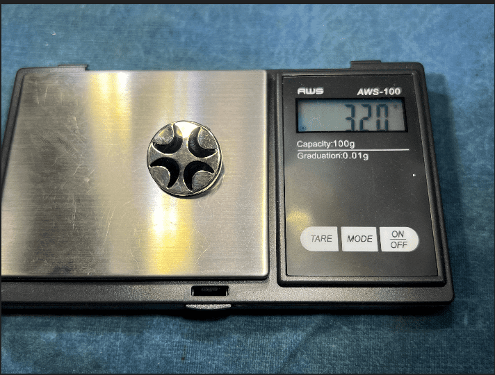 14k Yellow Gold 4 Crescent Moons Lunar Onyx Pendant - B