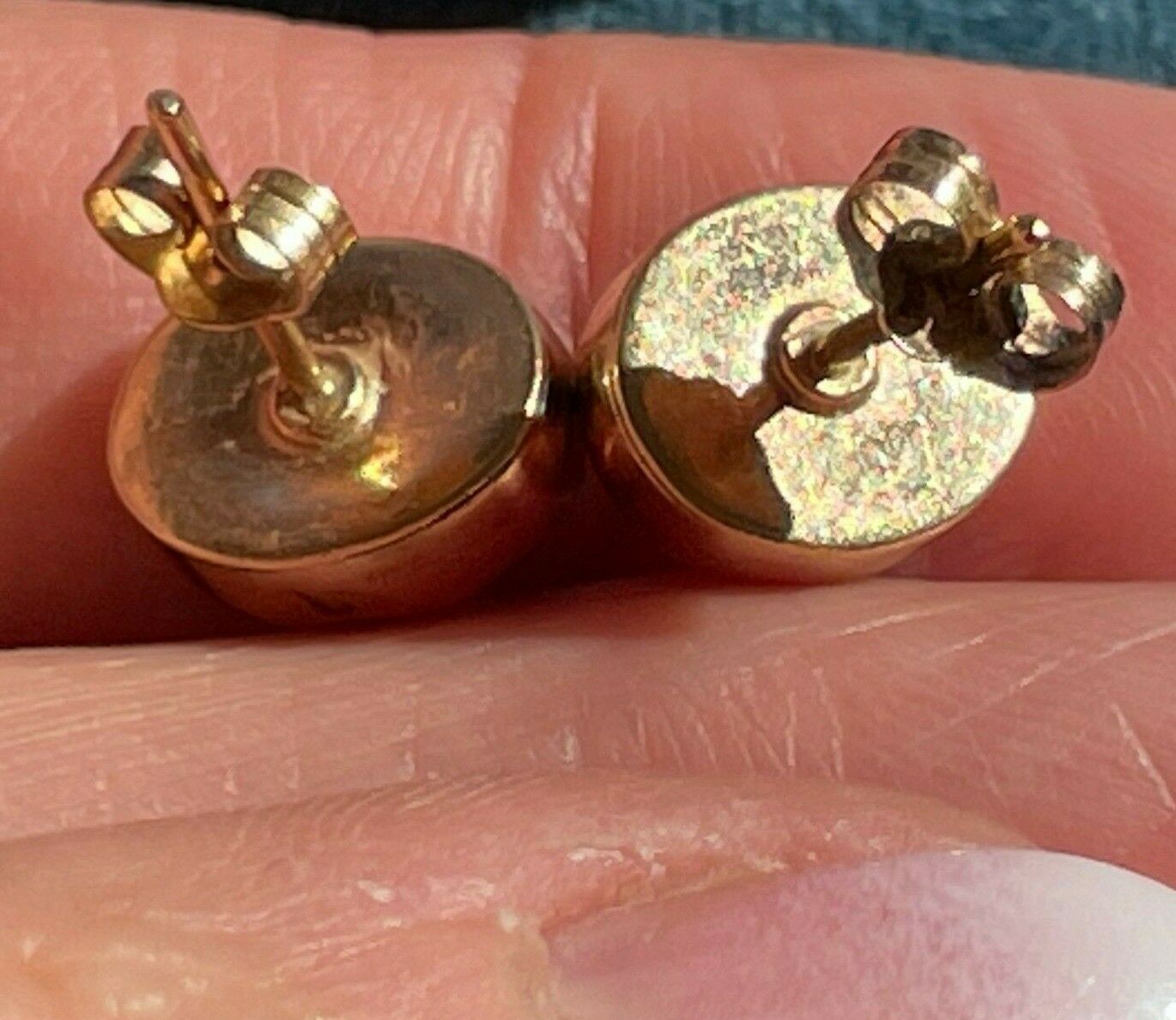 14k Yellow Gold 6.0 TCW LAVENDER STAR SAPPHIRE Earrings**VIDEO**_b280_20