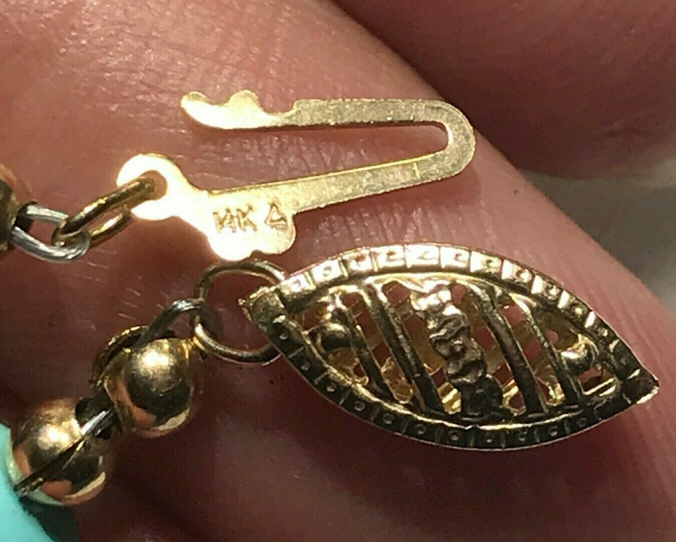 14k Yellow Gold Australian Opal & Turquoise Nugget Bracelet