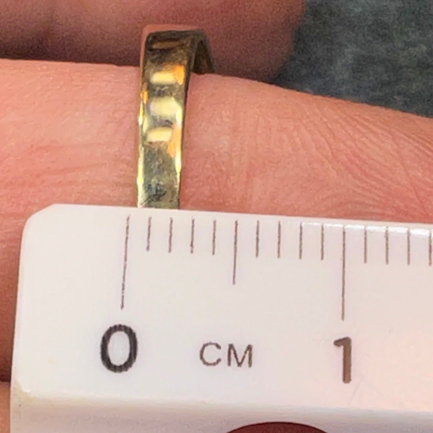 14k Yellow Gold Coiled Snake Ring w Diamond Eyes Nose & Tail