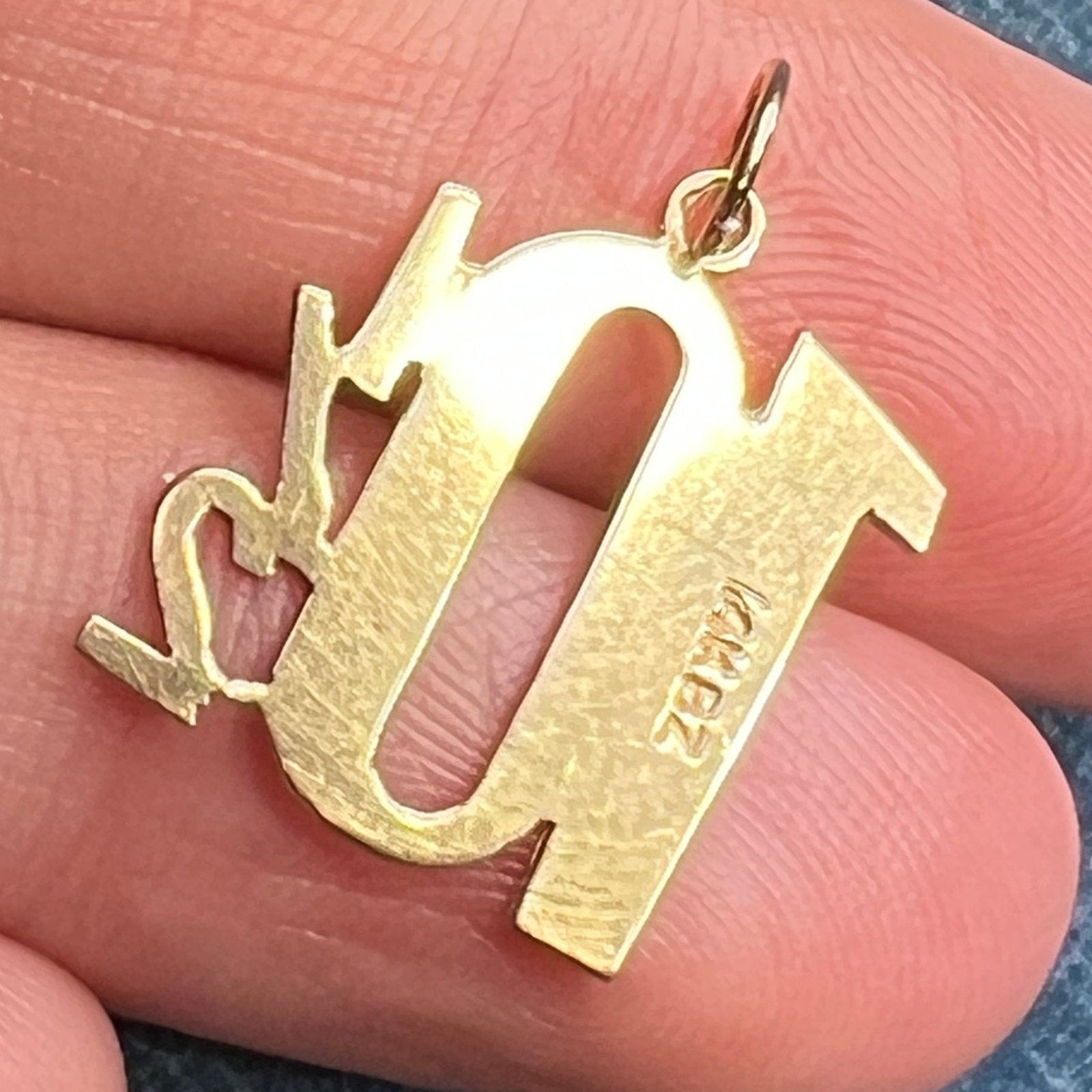 14k Yellow Gold Custom *10 1/2* Pendant. MORE than a 10!