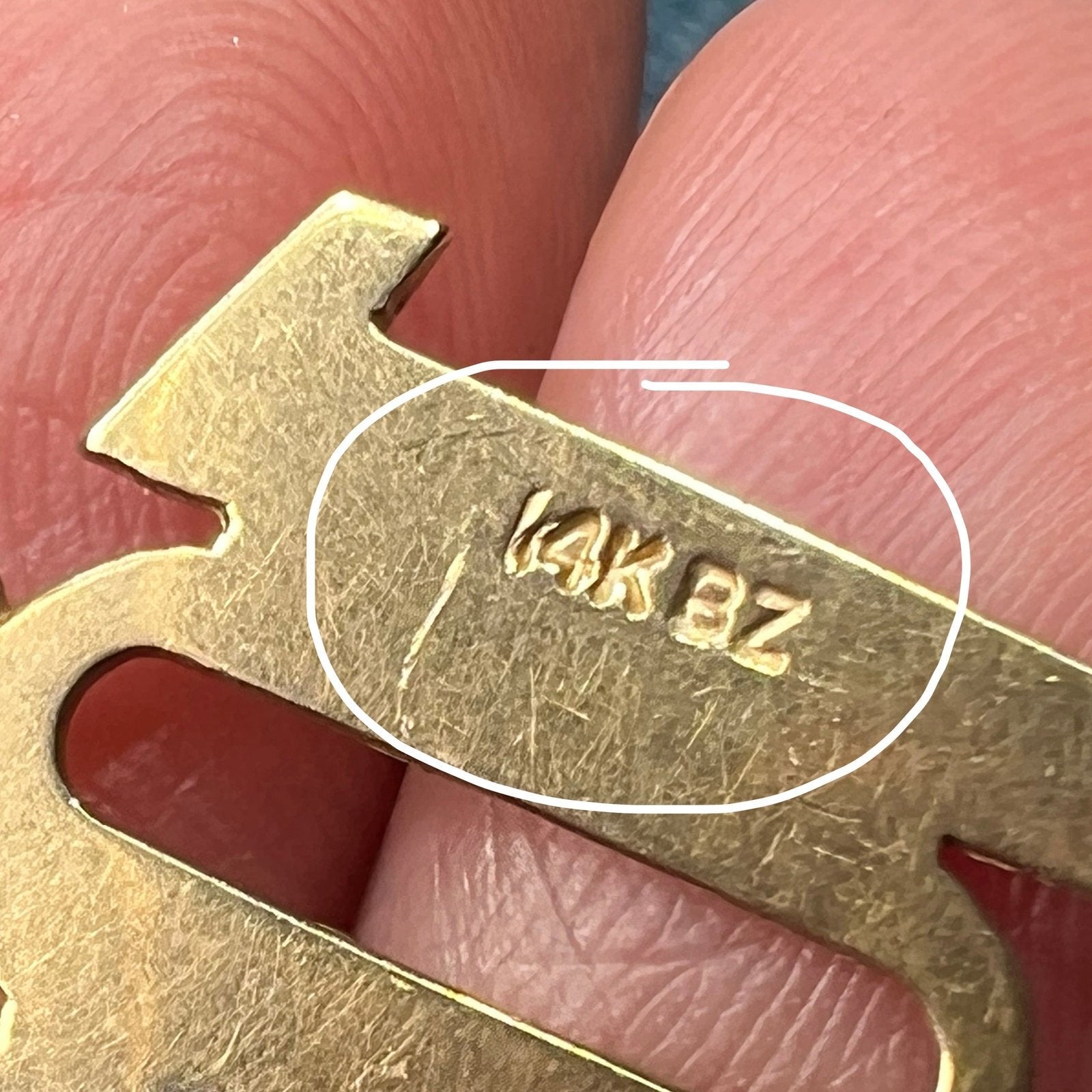 14k Yellow Gold Custom *10 1/2* Pendant. MORE than a 10!