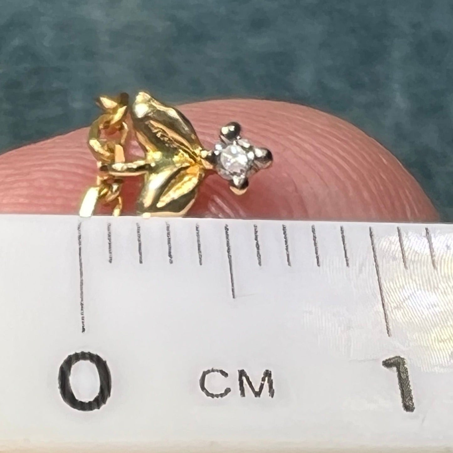 14k Yellow Gold Emerald Teardrop & Diamond Necklace. Festoon Bib