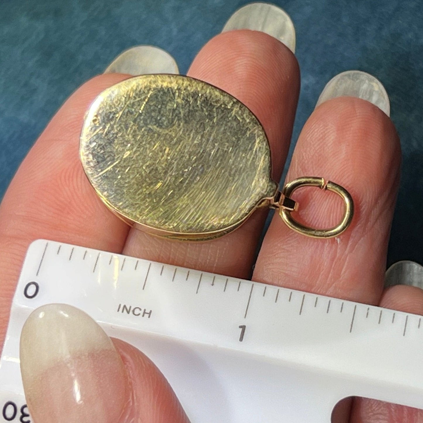 14k Yellow Gold Jewelers LOUPE Pendant. 1.4 + 18.5g – Sea Green Mermaid