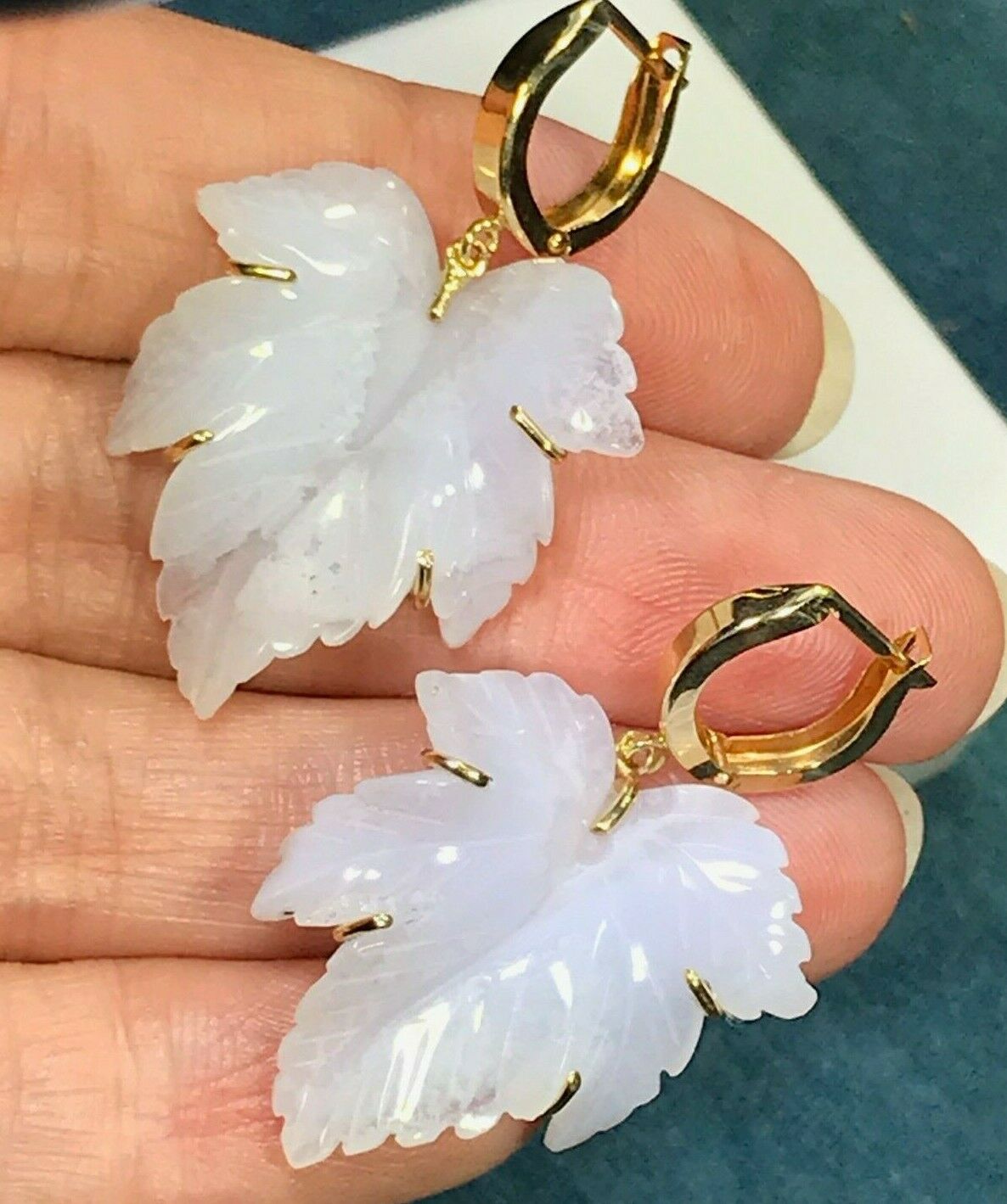 Large jade earrings hot sale