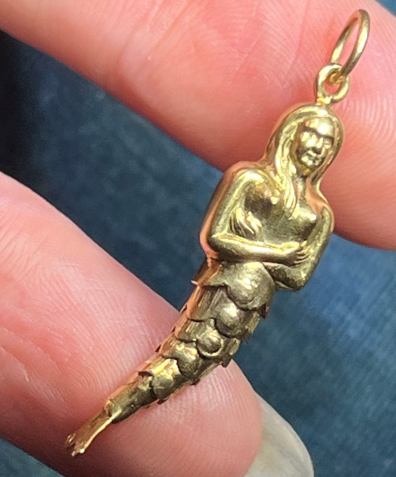 14k Yellow Gold MERMAID Sea Nymph Articulated Tail – Sea