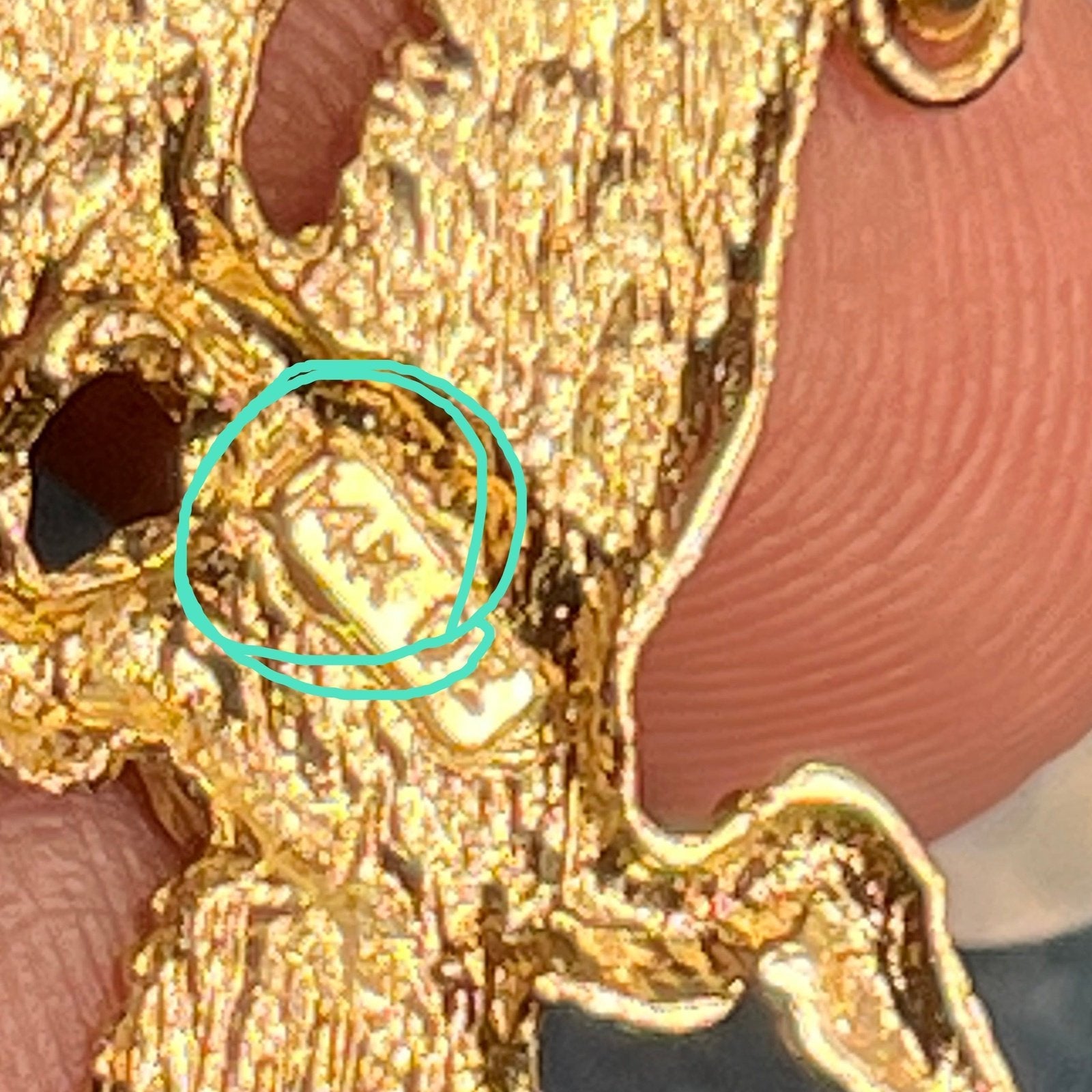 14k Yellow Gold Pair of Pelicans in Flight Pendant. Cooperation! 1.25"