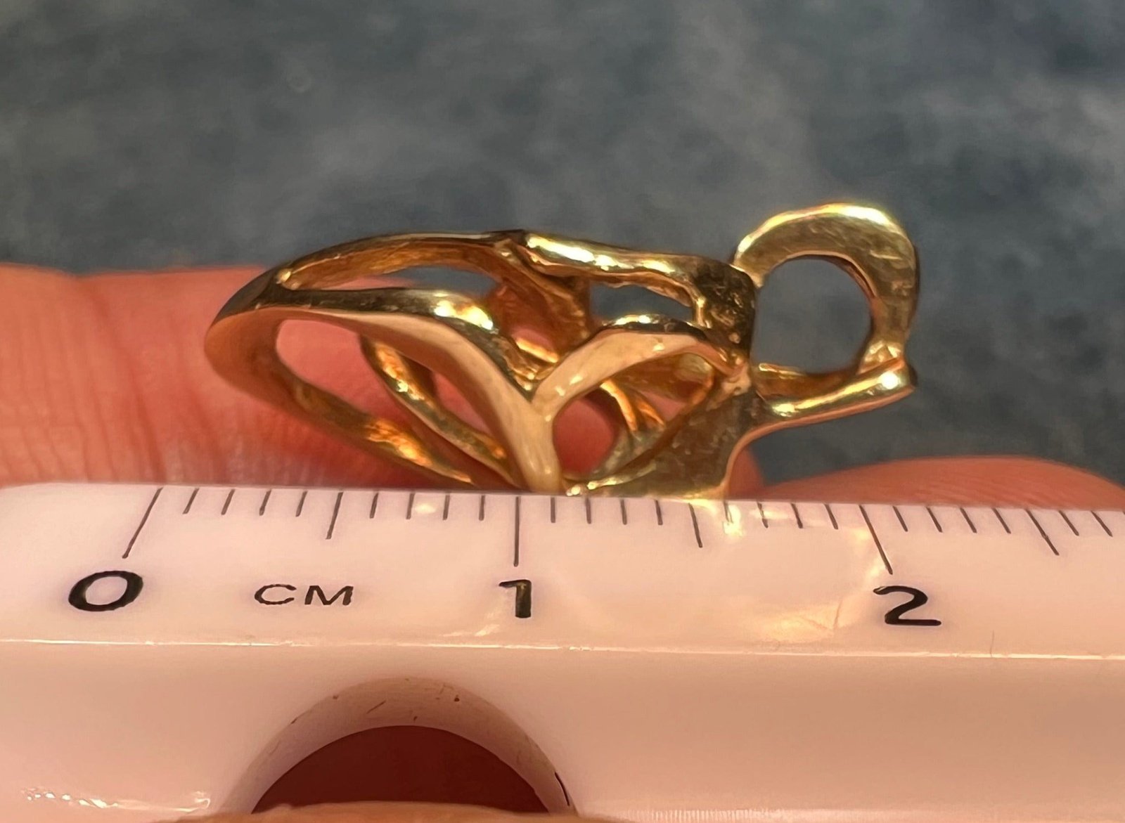 14k Yellow Gold Sculptural 3-D Knot Pendant. Designer **Video**