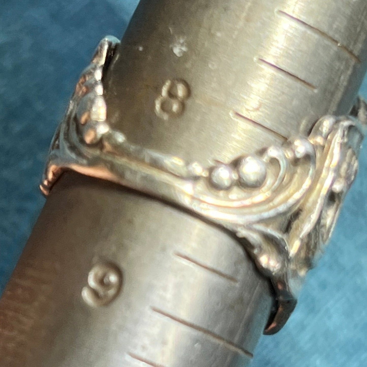 14k Yellow Gold + Silver Spiderweb Ring. 1" Wide & 7g