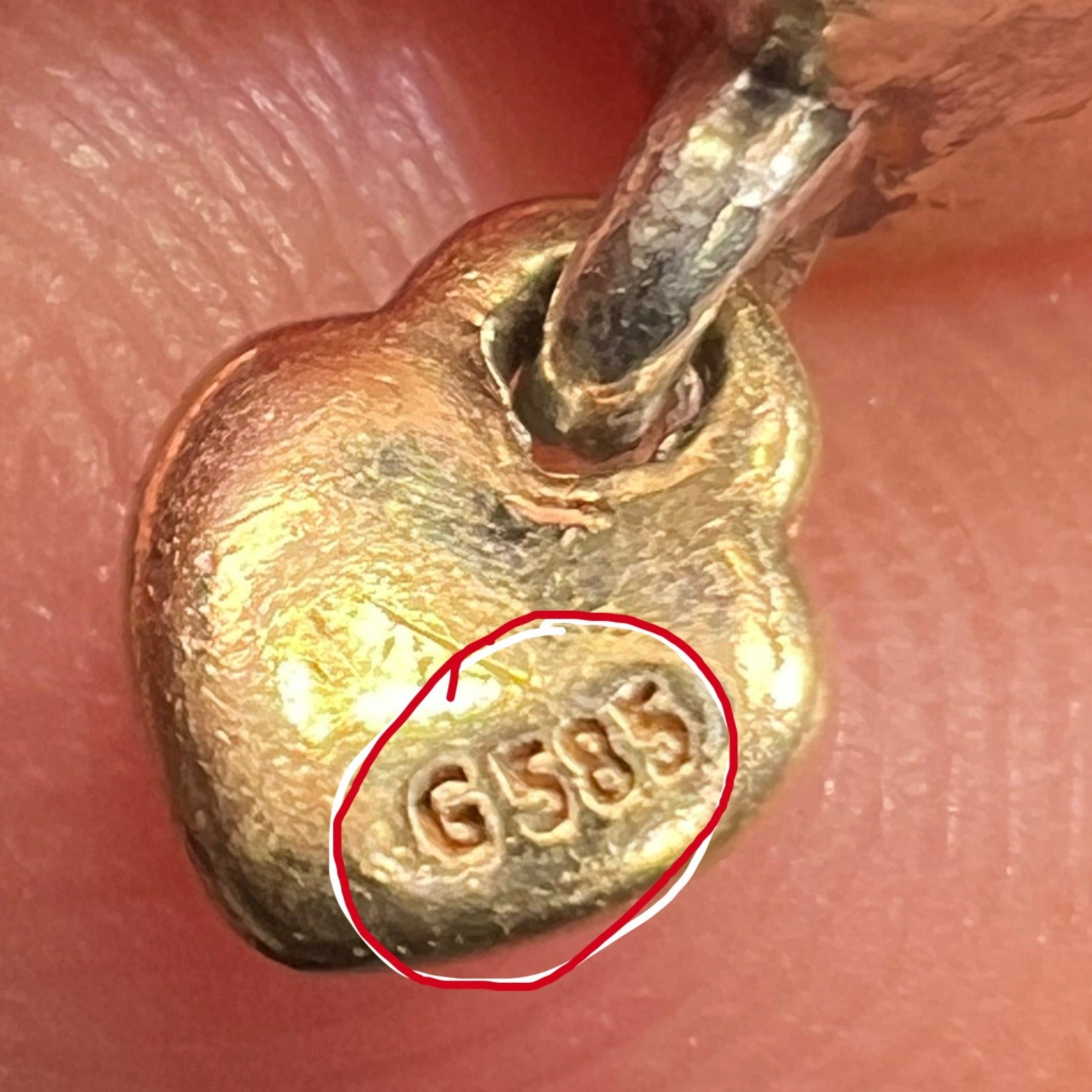 14k Yellow Gold + Sterling 2 Hearts Pendant. "you + me"