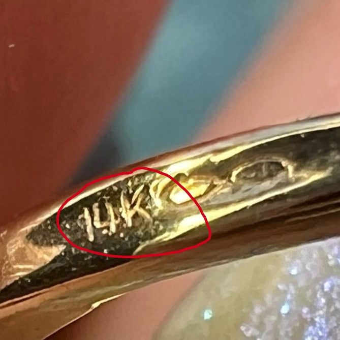 14k Yellow Gold Sterling Gypsy Circle Earrings w 14k Heart Leverbacks