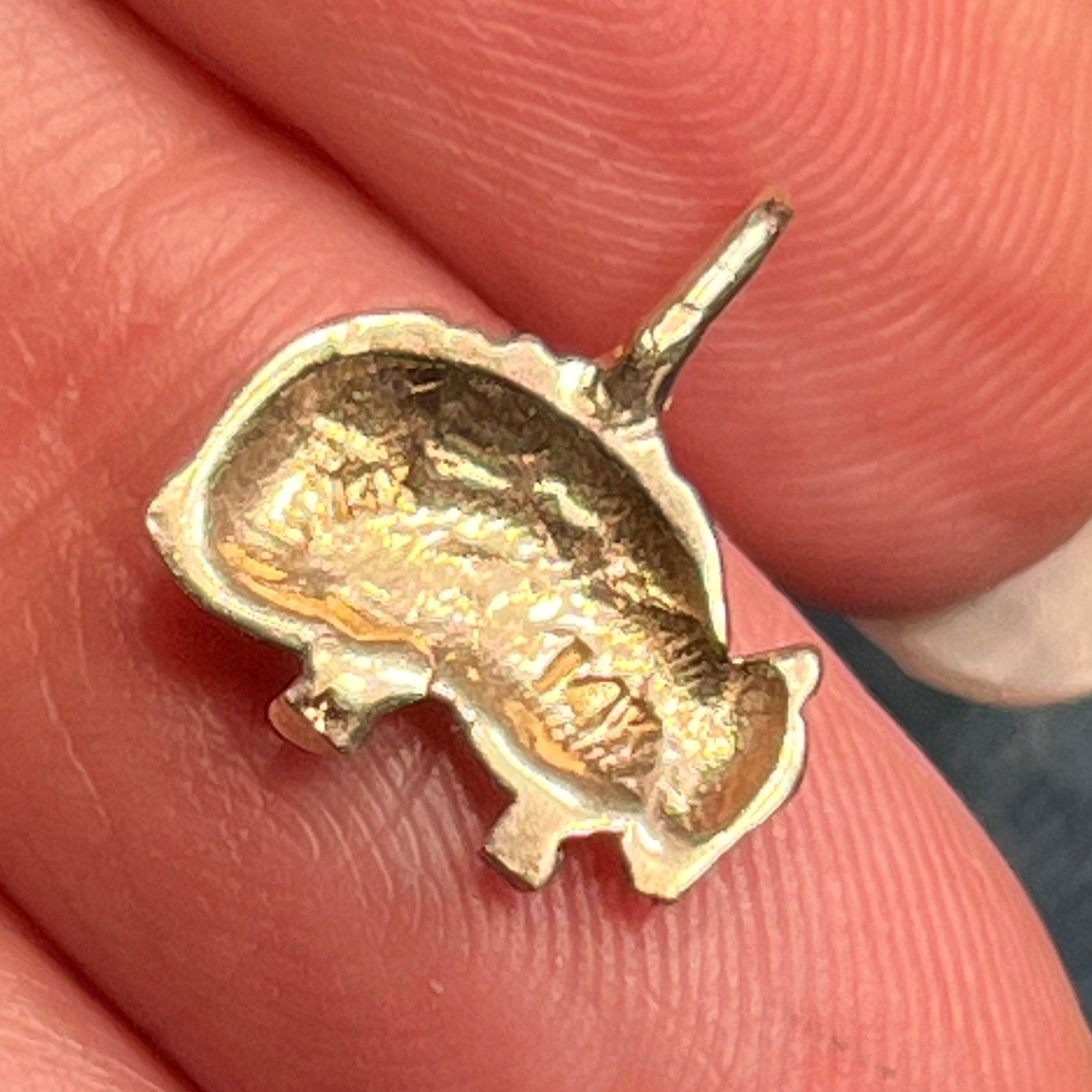 14k Yellow Gold Texas ARMADILLO Pendant. Protection