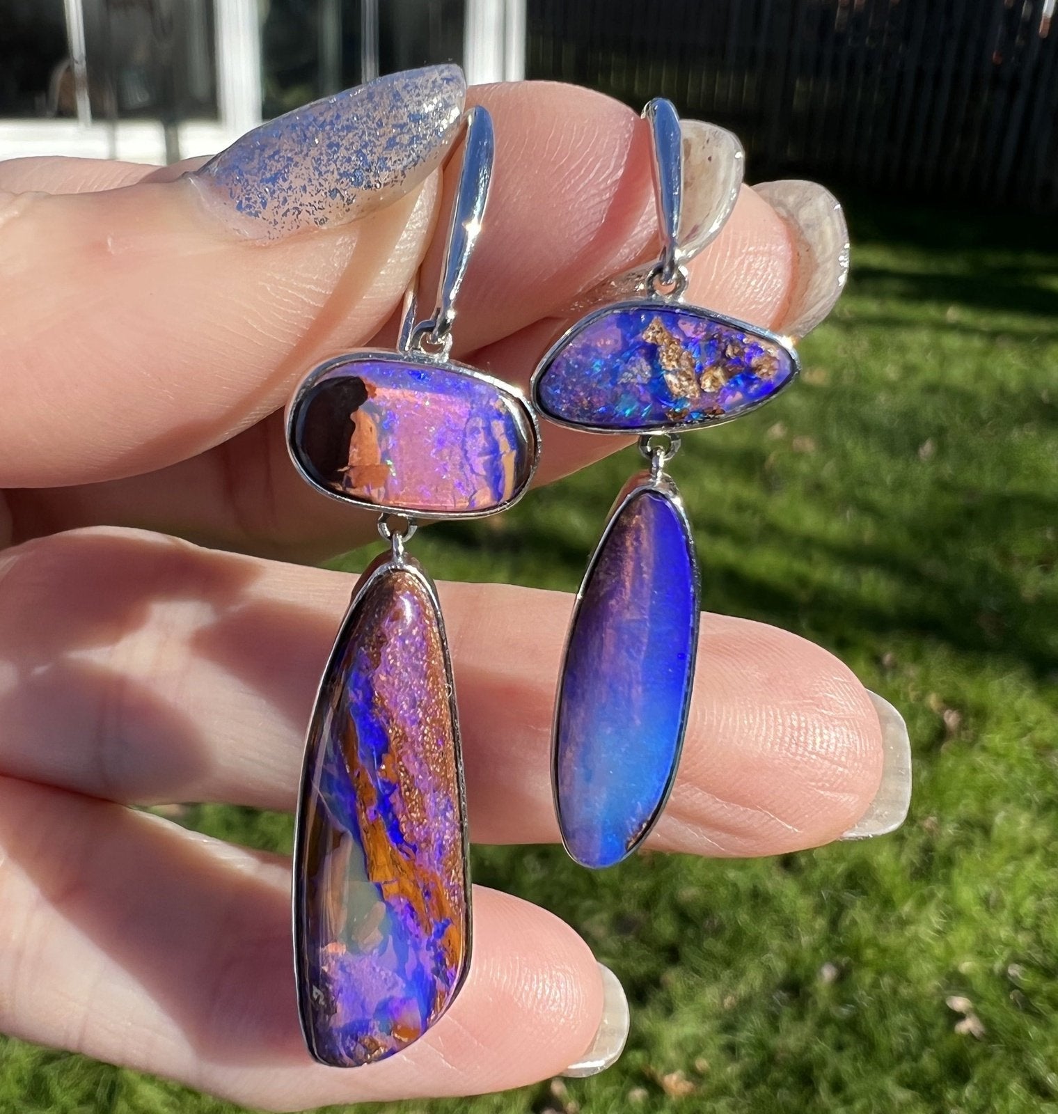 Purple boulder opal deals