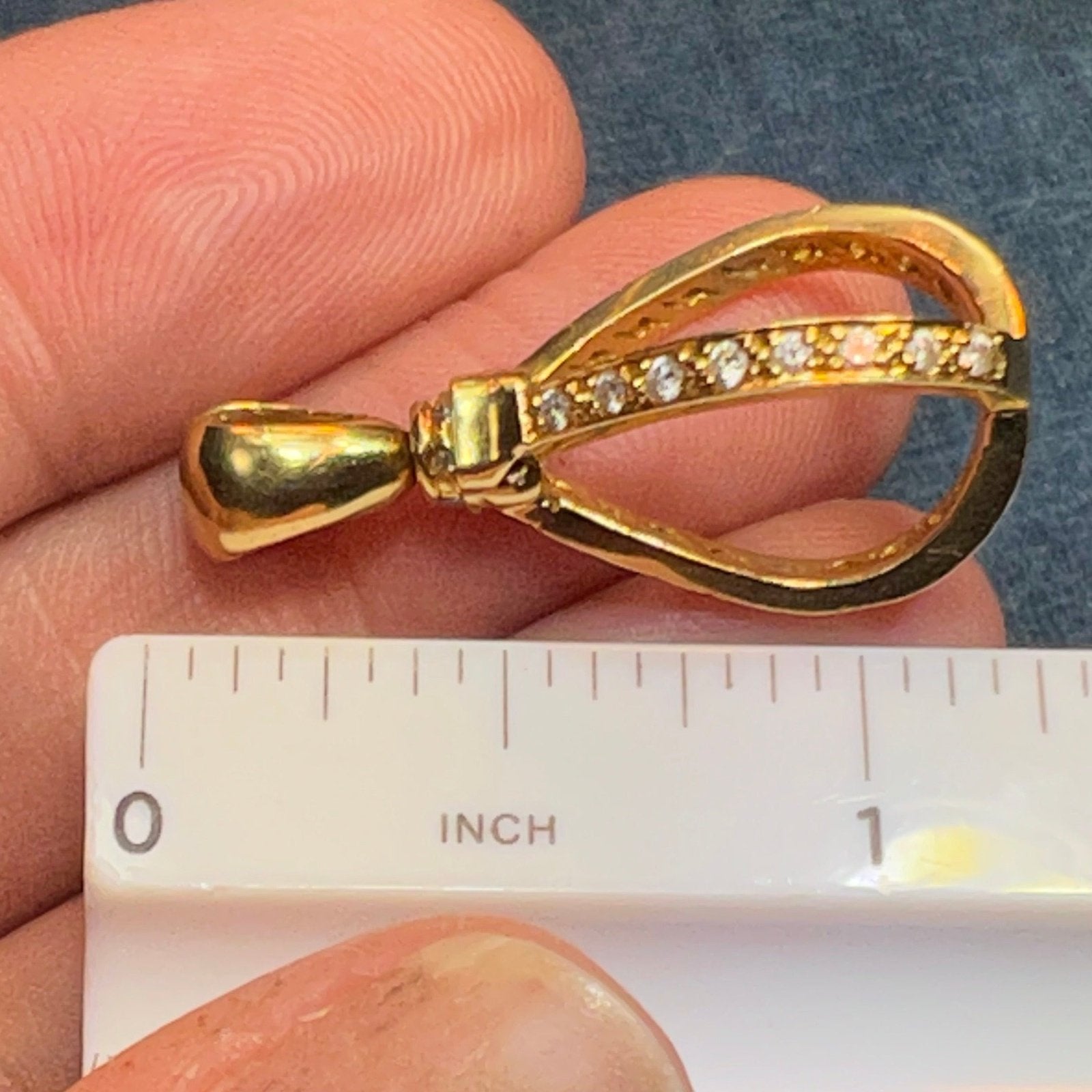18k Gold Cage Pendant w Diamonds + Interchangeable Multi-Gems **VIDEO**
