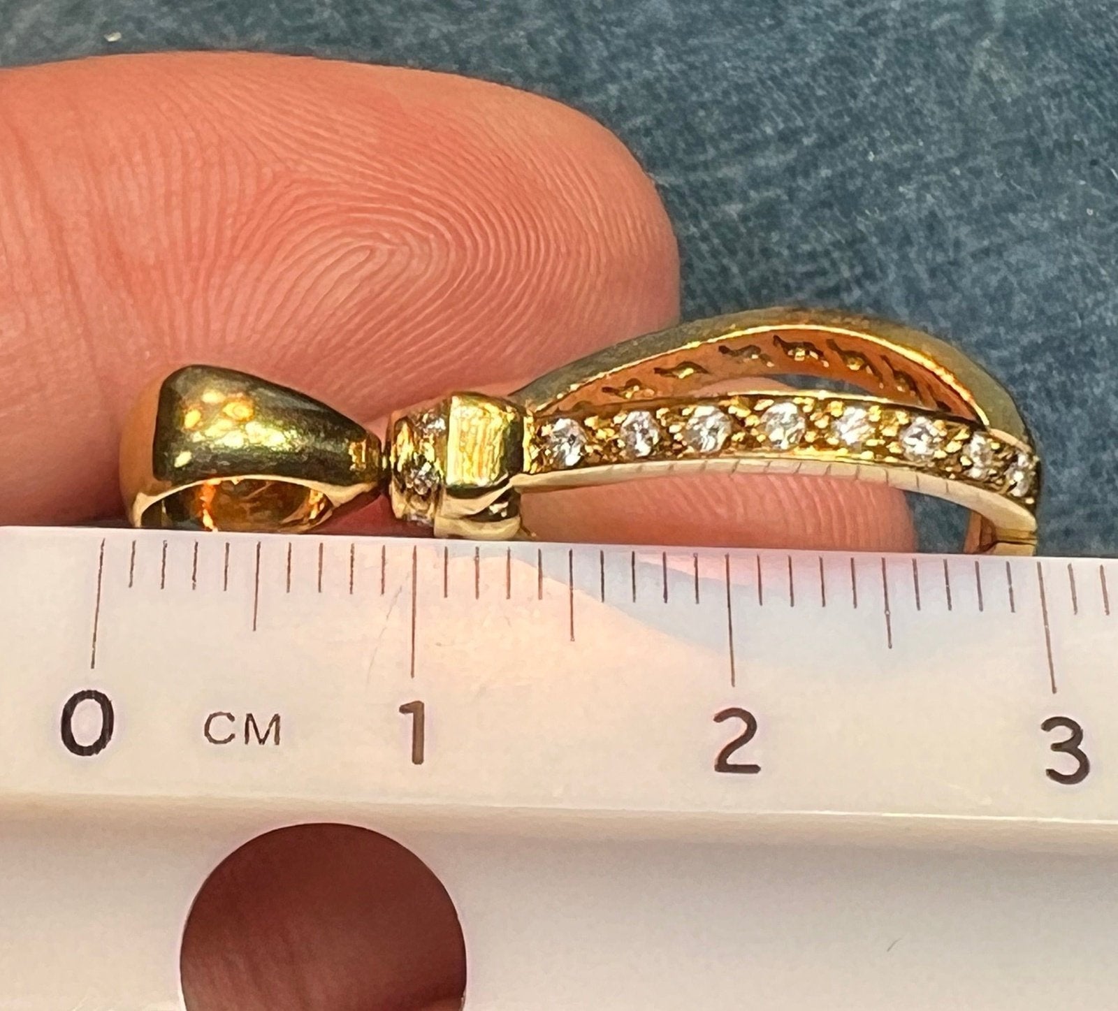 18k Gold Cage Pendant w Diamonds + Interchangeable Multi-Gems **VIDEO**