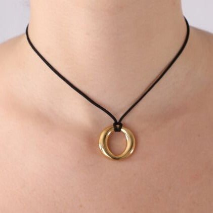 18k Gold *Famous Designer* Sevillana 1" Circle Pendant. *Signed*