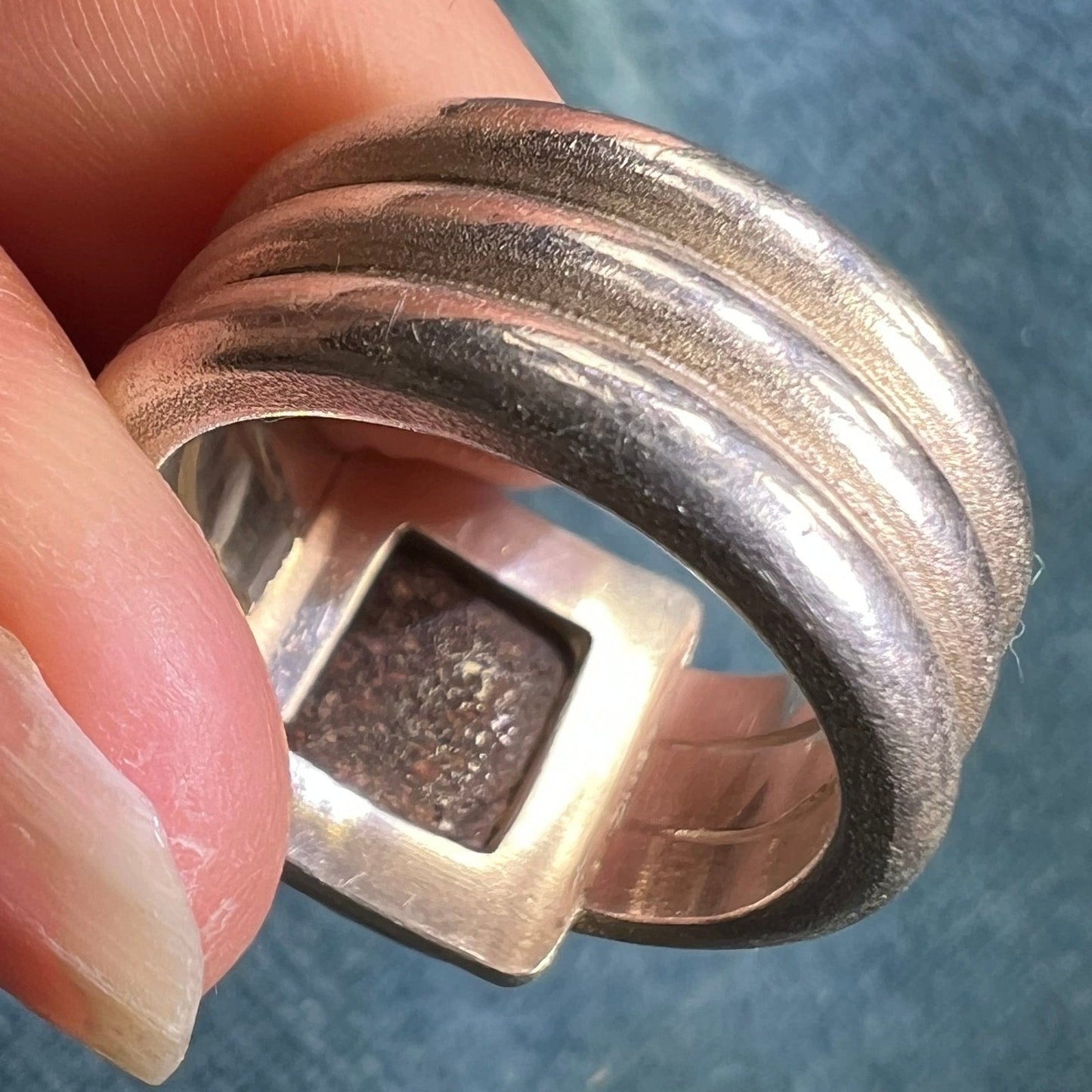 Australian Boulder Opal Ring in 925 w 14k Beads **Video**