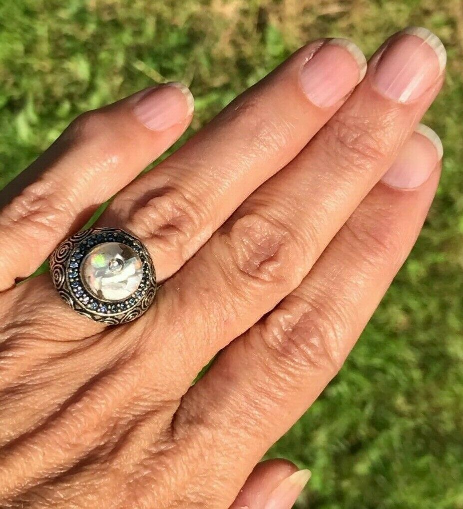 Floating opal ring store