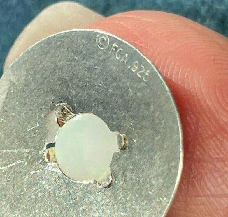 Australian Jelly Opal Tribal MANDALA Medallion Pendant in 925. Small_ts52_12_20