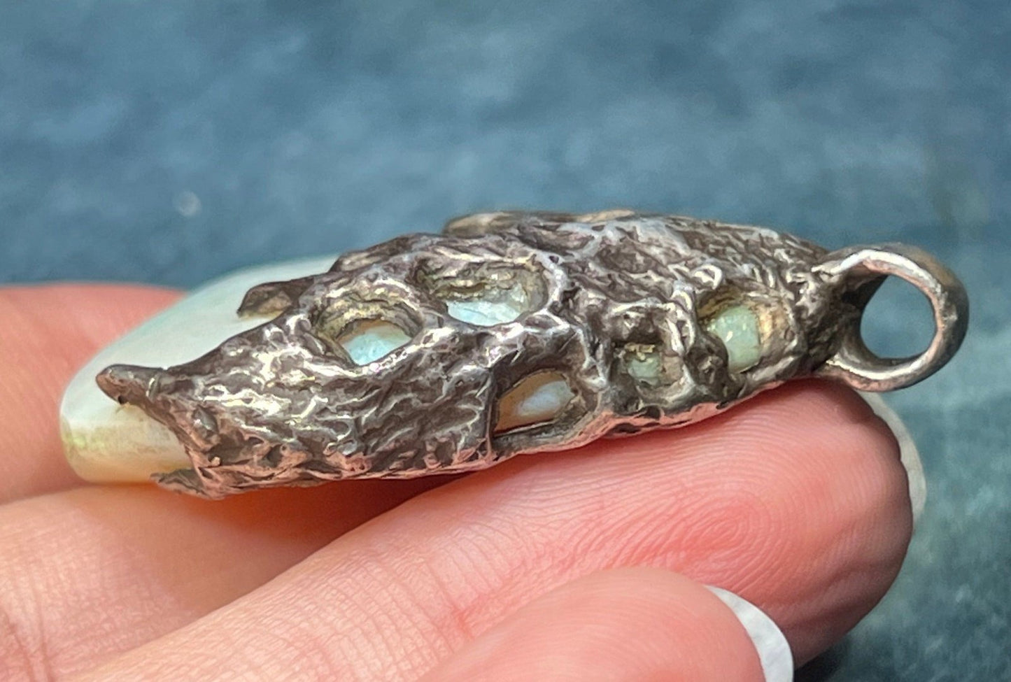 Australian Opal Pendant in 925. Reversible. 1.7" + 13g **Video**