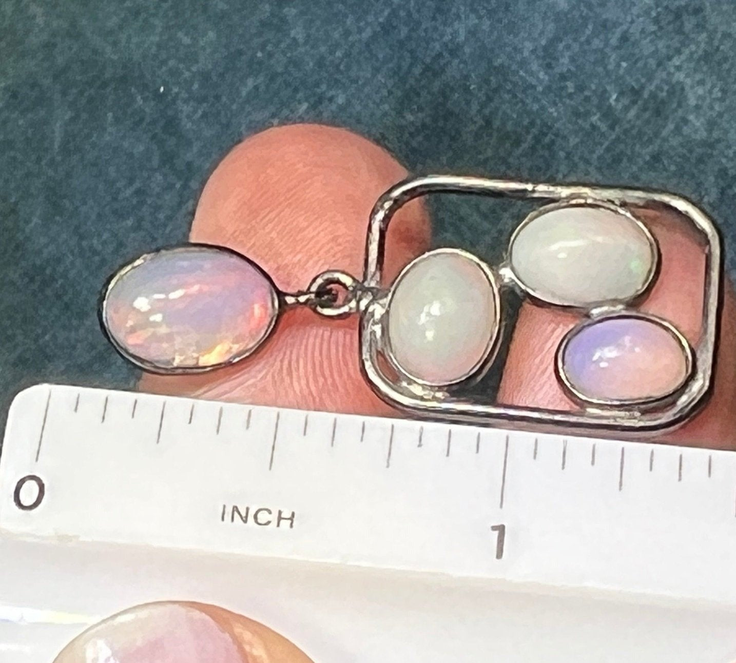 Ethiopian Welo Jelly Opal Dangle Earrings. 1.4" *Video*