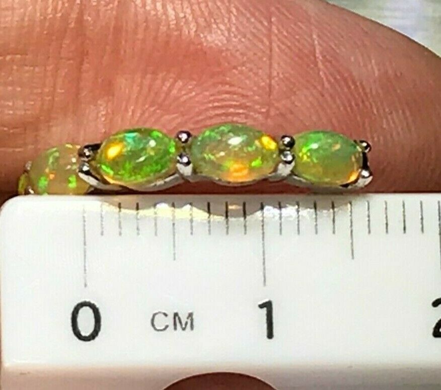 Ethiopian Welo Jelly Opal Huggies Hoop Earrings. 3/4"