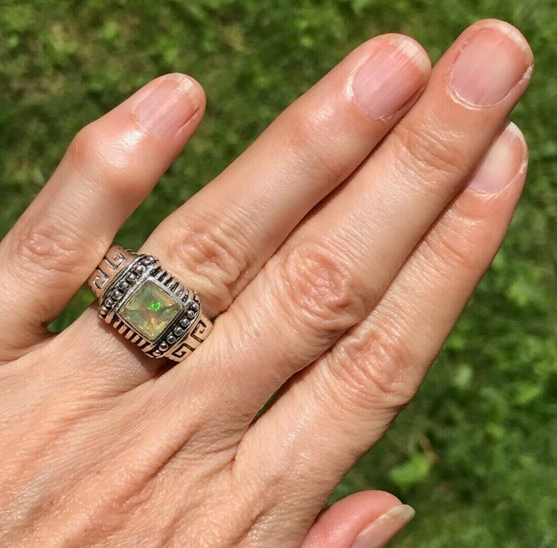 Ethiopian welo 2025 opal ring