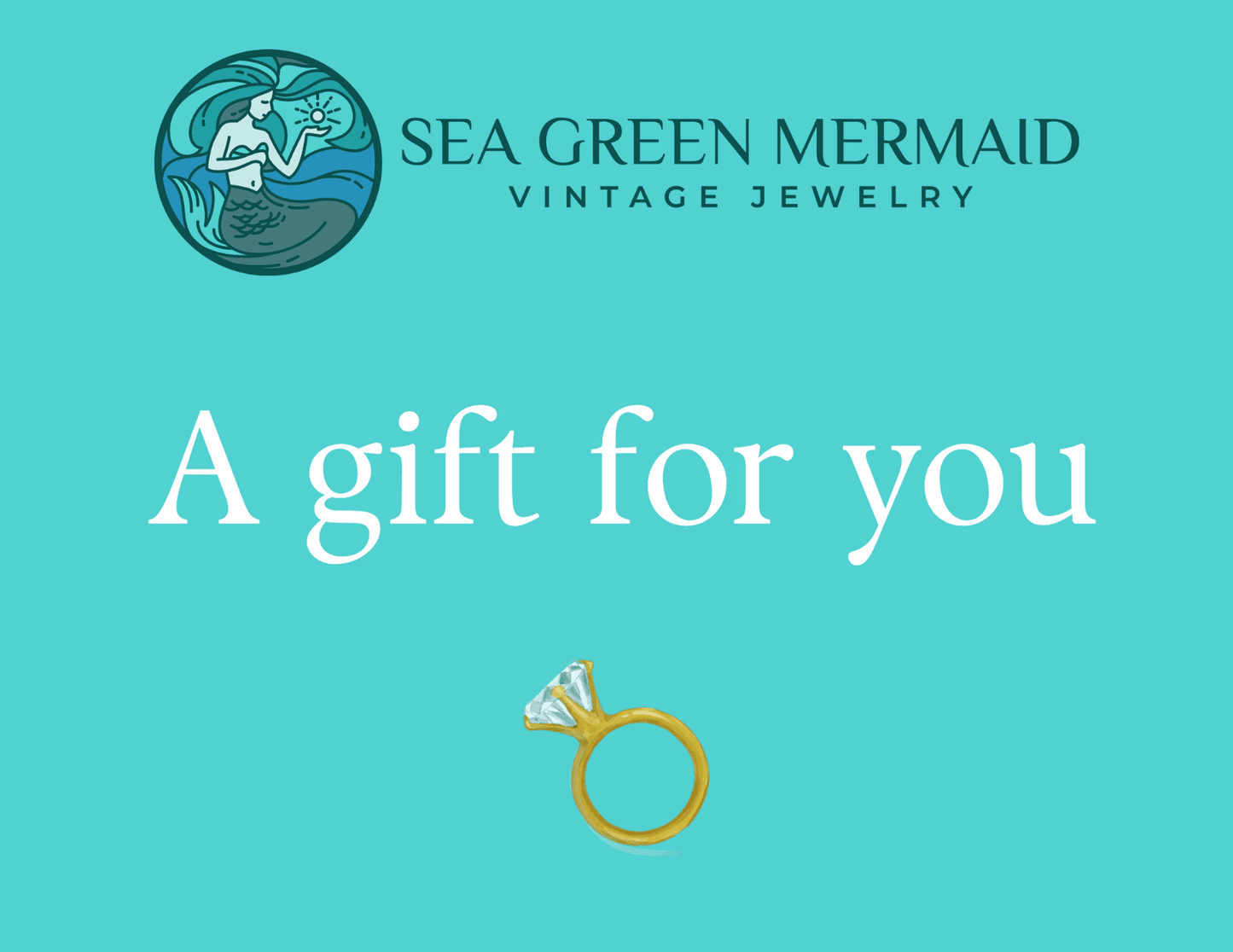 Sea Green Mermaid Gift Card