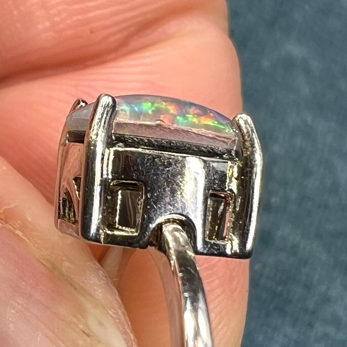 Sterling Silver Ring w Interchangeable Opals *Video*