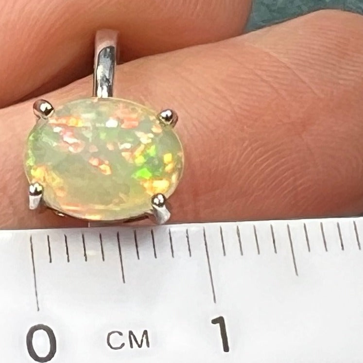 Sterling Silver Ring w Interchangeable Opals *Video*