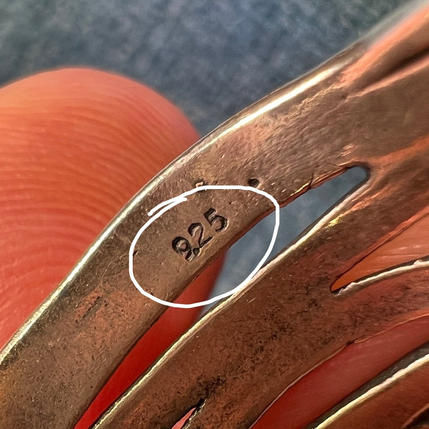 Wide Hammered Silver Stacked Multi-Band Cigar Ring